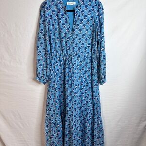 EMERSON FRY India Collection Frances 3 Dress Little Marigolds Cotton Maxi  M